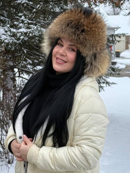 Luxurious Women\'s Real Raccoon Fur Trapper Hat, Genuine Fur & Natural Leather main image 6